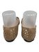 Paul Mayer Shoe Size 9.5 Beige & Black Leather & Patent Leather Cap Toe Flats Beige & Black / 9.5