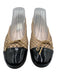 Paul Mayer Shoe Size 9.5 Beige & Black Leather & Patent Leather Cap Toe Flats Beige & Black / 9.5