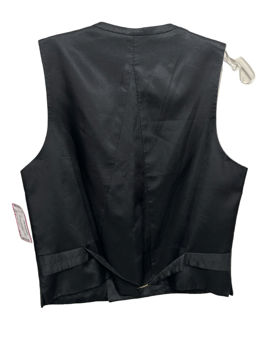 Polo Ralph Lauren Size 4 Black Lapel Double Breast Geometric Print Vest