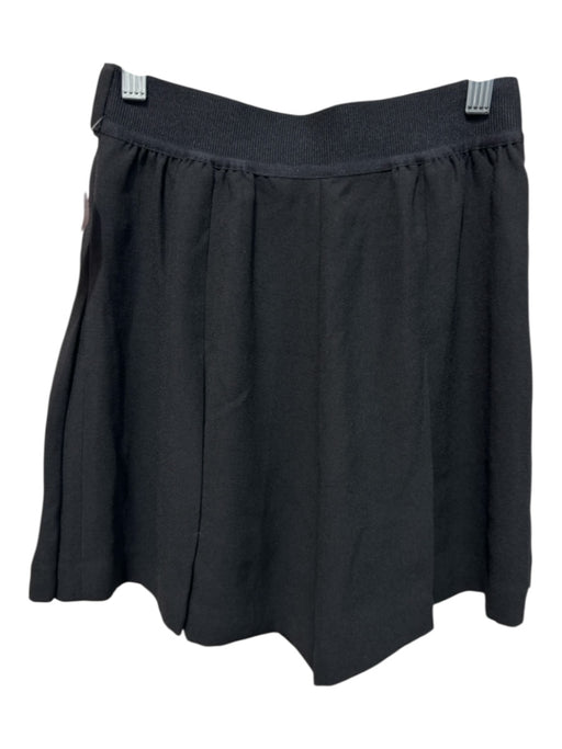 Spanx Size XS Black Polyester Pleated Elastic Waist Skort Shorts Black / XS