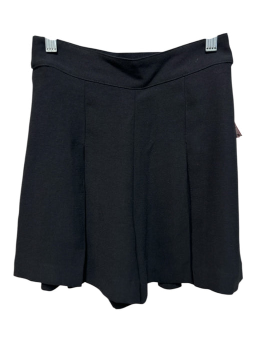 Spanx Size XS Black Polyester Pleated Elastic Waist Skort Shorts Black / XS