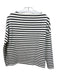 Spanx Size XS B&W Modal Blend Stripe Boat Neck Long Sleeve Boxy Top B&W / XS