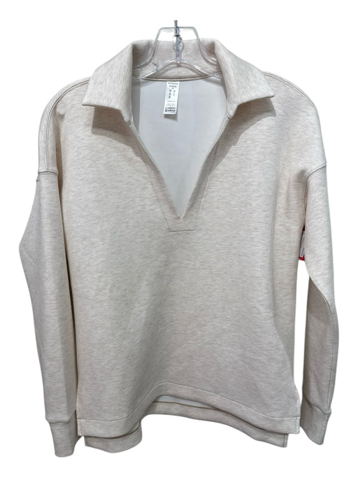 Spanx Size XS Oatmeal Modal Blend V Neck Long Sleeve Tunic Top Oatmeal / XS