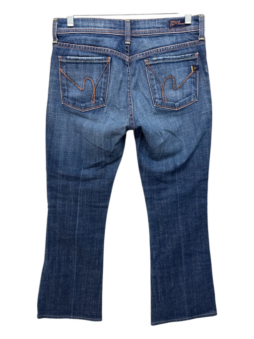 Bloomingdale's Size 26 Medium Wash Cotton Blend Low Rise Flare Jeans Medium Wash / 26