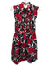 Kate Spade Size 0 Red & Multi Cotton & Linen Pockets Floral Print Ruffle Dress Red & Multi / 0