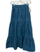 Sea New York Size XS Teal Cotton Elastic Waist Pockets Tiered Skirt Teal / XS