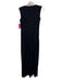 Abbey Glass Size XS Black & White Rayon Sleeveless Pearl Buttons Collar Dress Black & White / XS