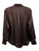 Spanx Size XS Dark Brown Polyester Satin Long Sleeve Button Up Shirt Top Dark Brown / XS