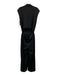 Spanx Size S Black Modal Blend Sleeveless High Neck Back Vent Wide Leg Jumpsuit Black / S