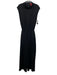 Spanx Size S Black Modal Blend Sleeveless High Neck Back Vent Wide Leg Jumpsuit Black / S
