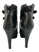 Stuart Weitzman Shoe Size 6.5 Black Leather Upper Buckle Back Zip Booties Black / 6.5