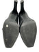 Stuart Weitzman Shoe Size 6.5 Black Leather Upper Buckle Back Zip Booties Black / 6.5