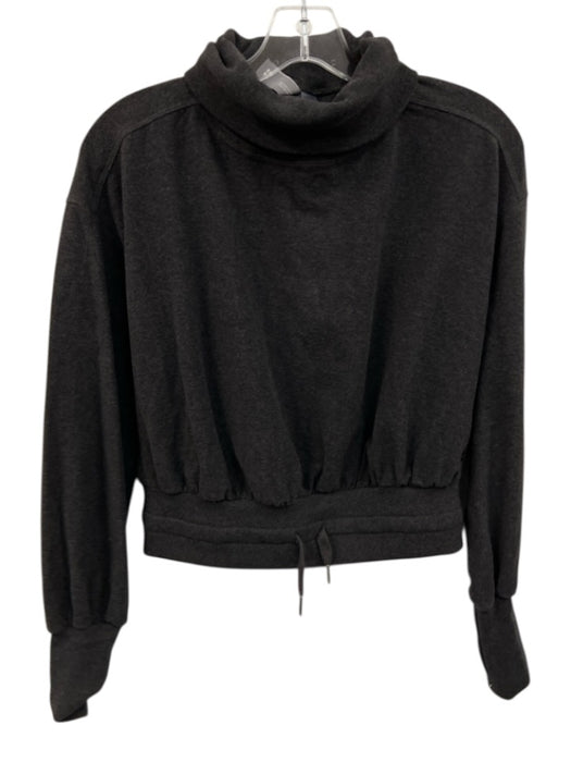Sweaty Betty Size 0 Dark Gray Cotton & Acrylic Long Sleeve Turtleneck Sweater Dark Gray / 0
