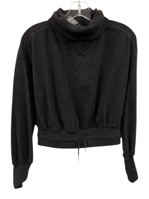 Sweaty Betty Size 0 Dark Gray Cotton & Acrylic Long Sleeve Turtleneck Sweater Dark Gray / 0