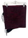 Bruno Piatelli Burgundy Red & Black Lambs Wool Fringe Paisley Rectangle scarf Burgundy Red & Black / One Size