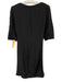 Rebecca Minkoff Size 8 Black Silk Short Puff Sleeve Ruched Side Mini Dress Black / 8