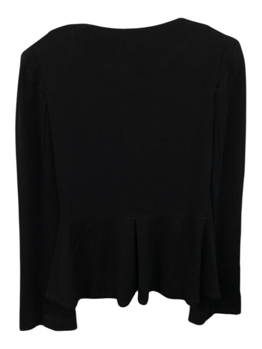 Yoana Baraschi Size 5 Black Silk Ruffle Buttons Long Flare Sleeve Jacket Black / 5