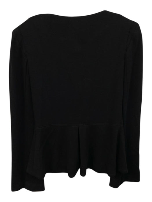 Yoana Baraschi Size 5 Black Silk Ruffle Buttons Long Flare Sleeve Jacket Black / 5
