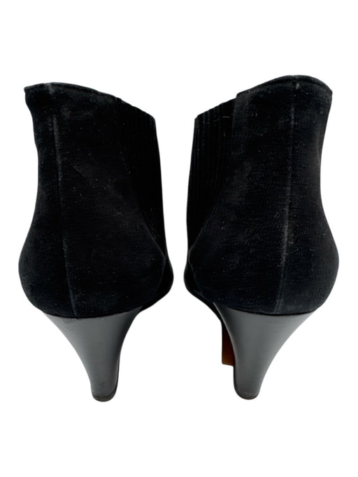 L.K. Bennett Shoe Size 40 Black Suede Almond Toe Stretch Panels Wedges Black / 40