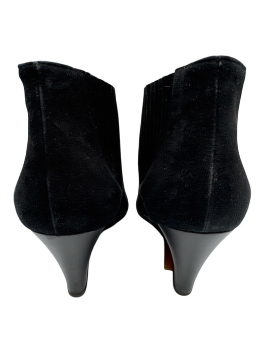 L.K. Bennett Shoe Size 40 Black Suede Almond Toe Stretch Panels Wedges Black / 40