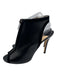 Jimmy Choo Shoe Size 40.5 Black Leather & Suede Peep Toe Front Zip Pumps Black / 40.5