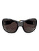 Christian Dior Dark Purple Acetate Rectangle Logo Sunglasses Dark Purple