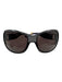 Christian Dior Dark Purple Acetate Rectangle Logo Sunglasses Dark Purple