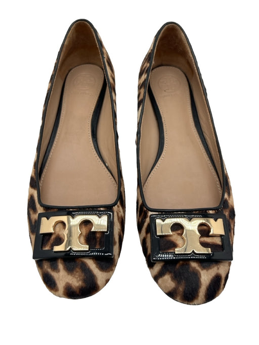 Tory Burch Shoe Size 6 Beige & Black Pony Hair Gold hardware Leopard Print Pumps Beige & Black / 6