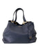 Miu Miu Navy Grain Leather Magnetic Closure Gold Hardware Pouch Inc. Bag Navy / Medium