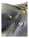 Miu Miu Navy Grain Leather Magnetic Closure Gold Hardware Pouch Inc. Bag Navy / Medium