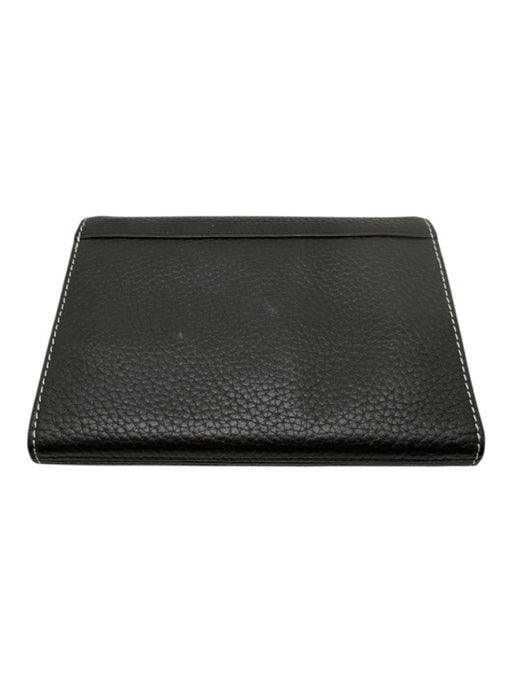 Lambertson Truex Dark Brown Leather Trifold Flap Travel Bag Other Dark Brown