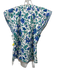 Derek Lam 10 Crosby Size S / 6 White, Blue & Green Cotton Blend Floral Top White, Blue & Green / S / 6