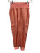 Cinq a Sept Size M Salmon Pink Cupro Elastic Waistband Zip Up Jacket Pant Set Salmon Pink / M