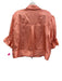 Cinq a Sept Size M Salmon Pink Cupro Elastic Waistband Zip Up Jacket Pant Set Salmon Pink / M