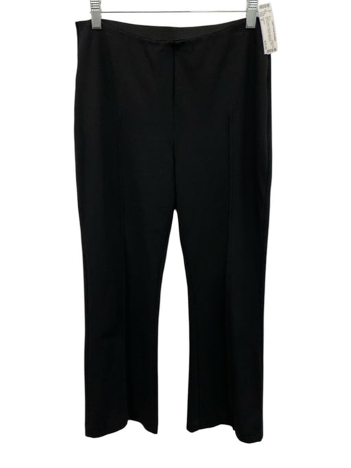 Everlane Size M Black Cotton & Modal High Rise Side Zip Boot Cut Trouser Pants Black / M