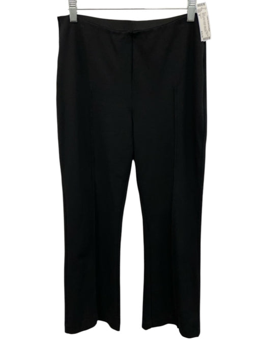 Everlane Size M Black Cotton & Modal High Rise Side Zip Boot Cut Trouser Pants Black / M