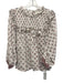 Cleobella Size M White, Pink, Red Cotton Puff 3/4 Sleeve Floral Print Top White, Pink, Red / M