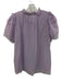 Hunter Bell Size L Lavender Purple Tencel Blend layered Tiered Short Sleeve Top Lavender Purple / L