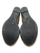 Stuart Weitzman Shoe Size 6.5 Charcoal Gray & Beige Suede Jute BRaided Wedges Charcoal Gray & Beige / 6.5