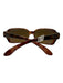 RayBan Brown Acetate Rectangle Polarized Sunglasses Brown
