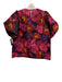 Pomander Place Size Medium Red, Pink, Purple Polyester Short Bubble Sleeve Top Red, Pink, Purple / Medium