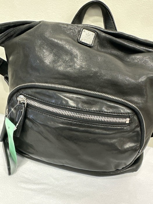 MCM Black Leather Solid Crossbody Men's Bag