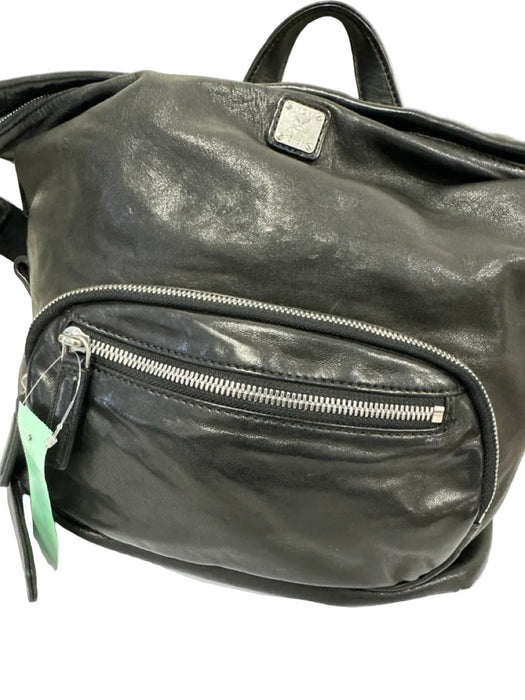 MCM Black Leather Solid Crossbody Men's Bag