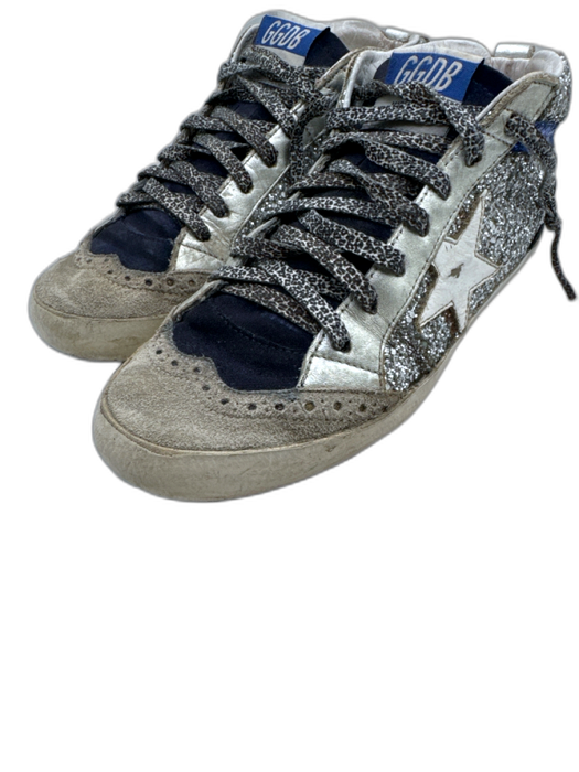Golden Goose Shoe Size 37 Silver, Beige, Black Leather Flip Flop Sneakers Silver, Beige, Black / 37