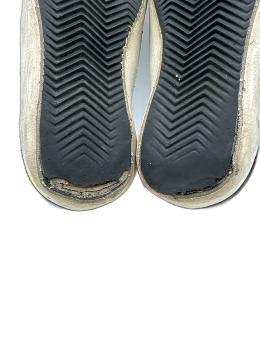 Golden Goose Shoe Size 37 Silver, Beige, Black Leather Flip Flop Sneakers Silver, Beige, Black / 37