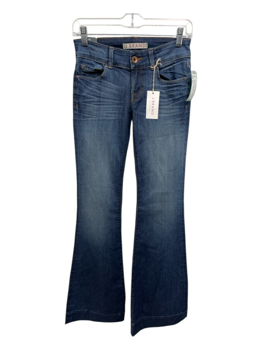 J Brand Size 25 Dark Wash Cotton Denim Low Rise Flare Jeans Dark Wash / 25