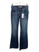J Brand Size 25 Dark Wash Cotton Denim Low Rise Flare Jeans Dark Wash / 25