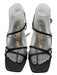 Sam Edelman Shoe Size 7 Black Leather square heel Strappy Ankle Buckle Sandals Black / 7