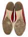 Salvatore Ferragamo Shoe Size 7 Red Patent Leather Ribbon Bow Round Toe Flats Red / 7