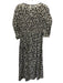 Rebecca Taylor Size XS Beige & Black Cotton & Silk Abstract Floral Dress Beige & Black / XS